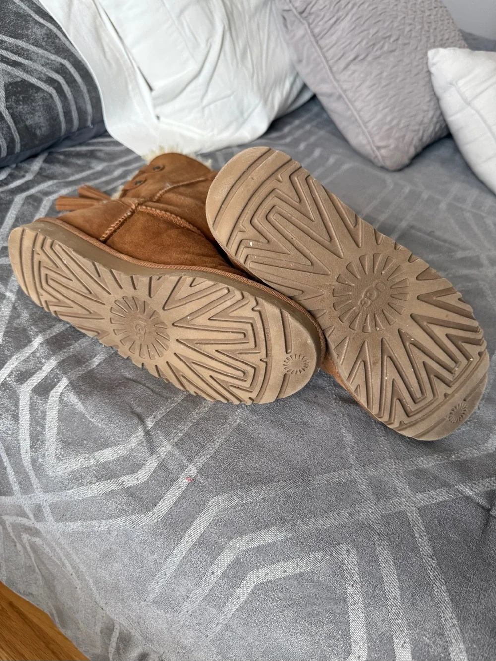 UGG Kristabelle Suede Winter Boots in Chestnut